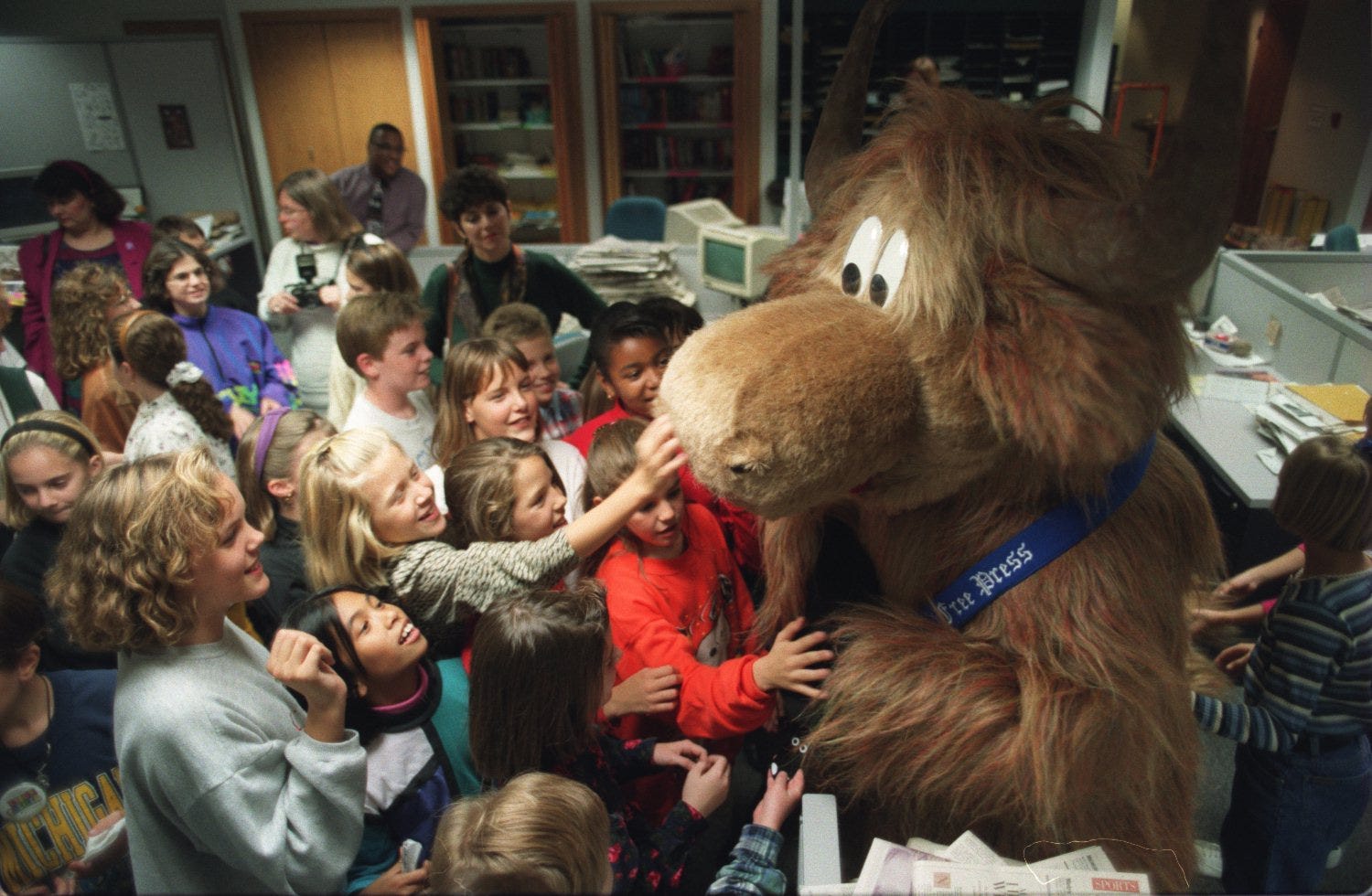 Detroit Free Press Yak mascot used to travel around the world