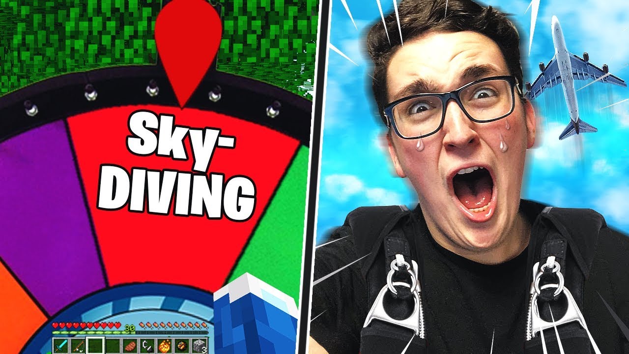 Real Life Minecraft Wheel Spin Challenge You Can Try
