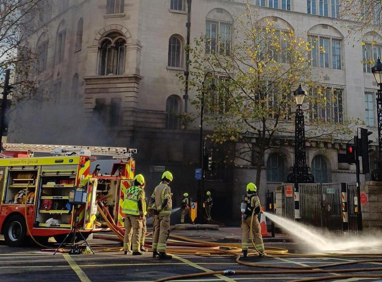 Major fire breaks out in underground tunnel in London