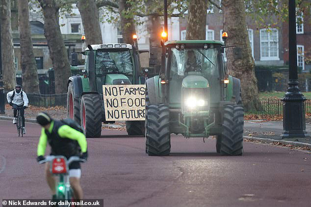 Furious farmers defy tractor ban as they drive to Westminster in ...