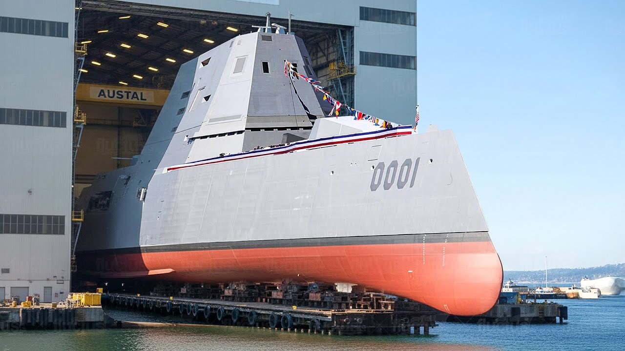 How Us Navy Launched Its Super Advanced 5 Billion Stealth Ship