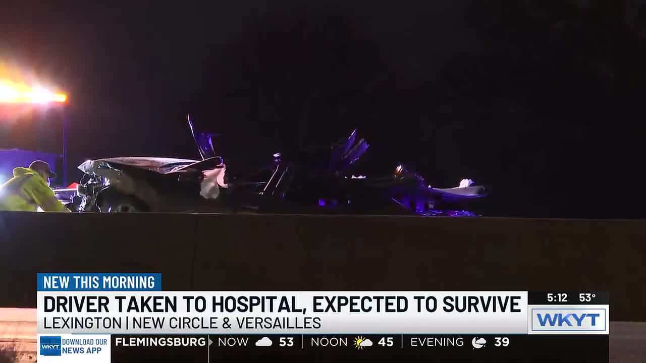 One hurt in crash on outer loop of New Circle Road near Versailles