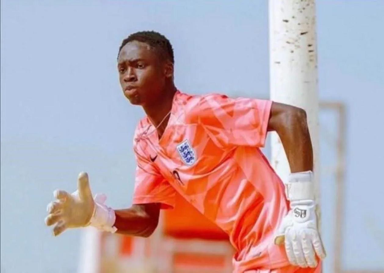 Cheikh Touré, a promising young goalkeeper, was just 18 when he was found dead in October. Photograph: TikTok/@kheusch51
