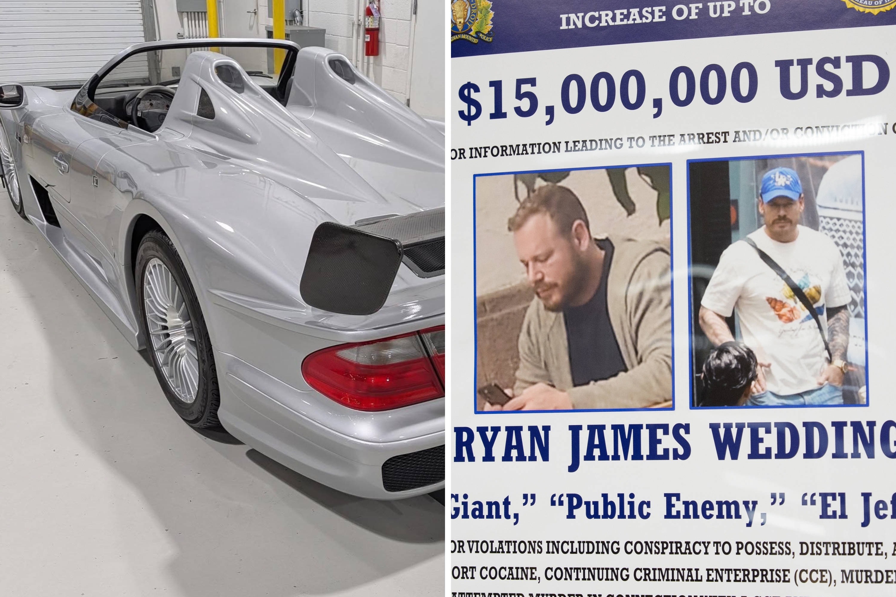 Rare $13M Mercedes CLK-GTR seized in hunt for top ten FBI Fugitive