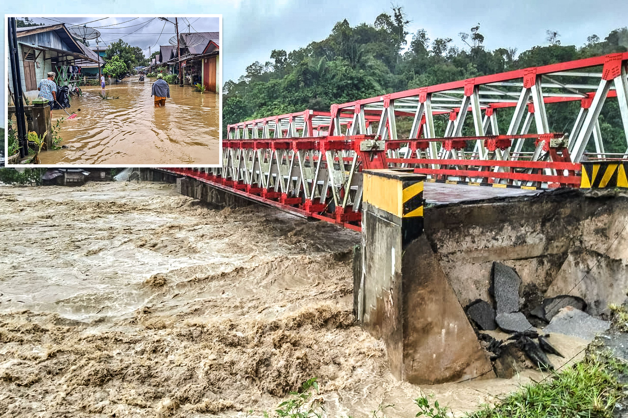 At least 10 dead, 6 missing as landslides and flash floods ravage Indonesia