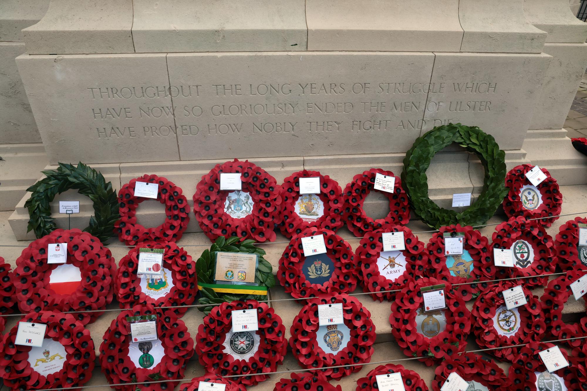 Theft of wreaths from the Cenotaph in The Diamond in Londonderry on ...