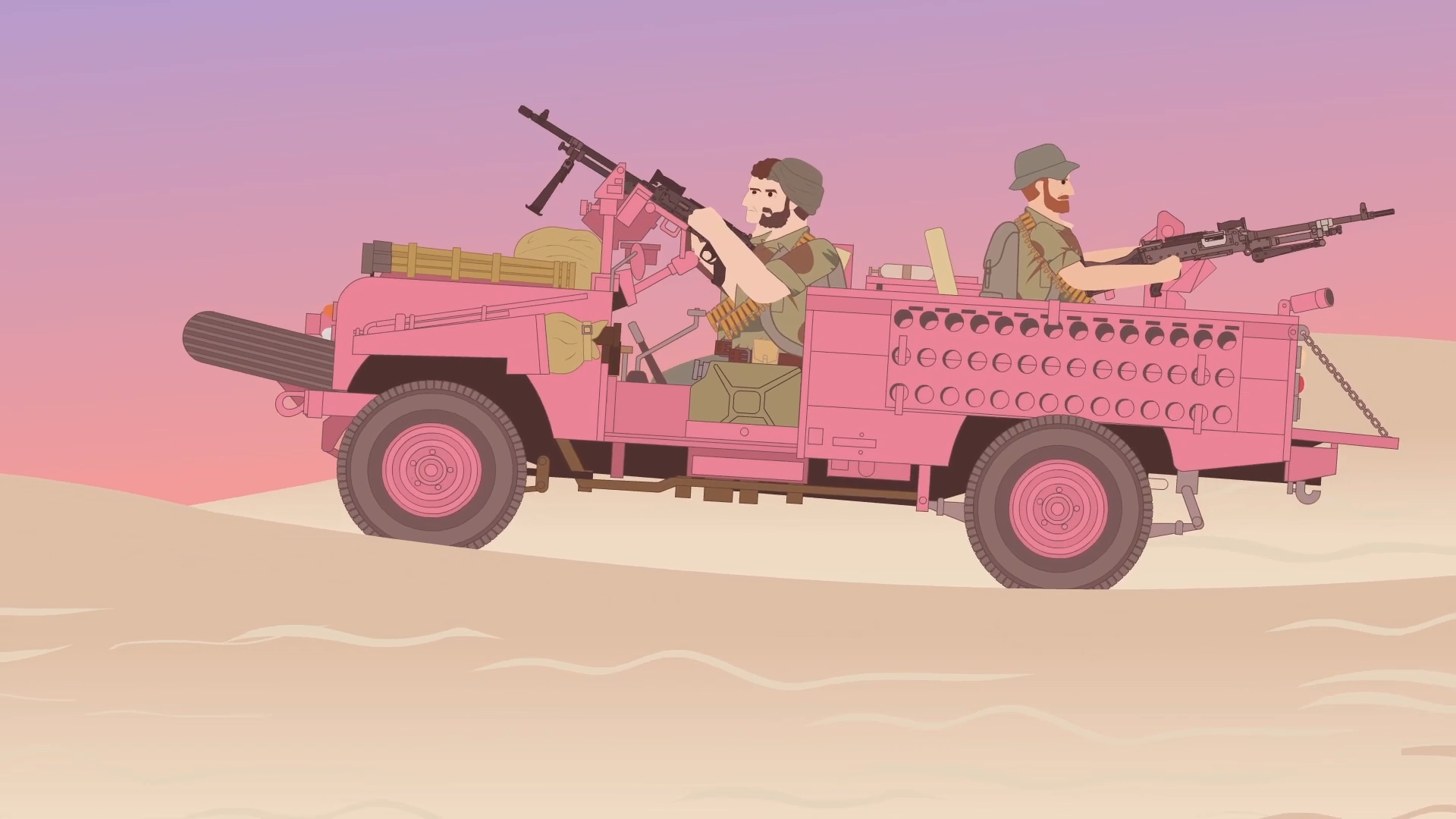 Why were SAS Land Rovers Painted Pink