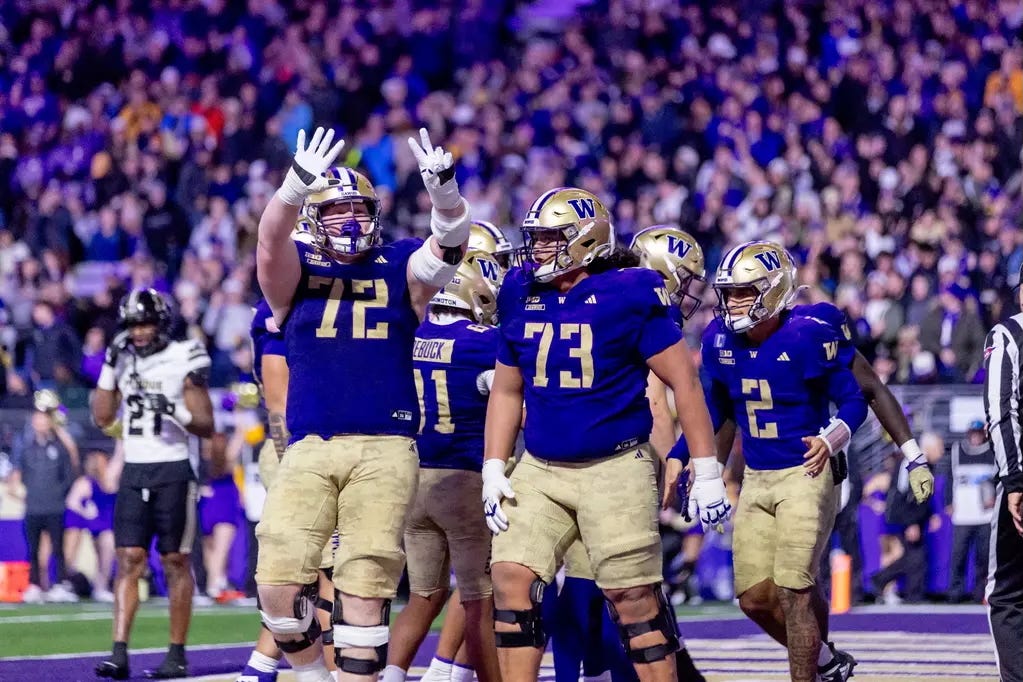 Washington football improvement driven by blossoming offensive line