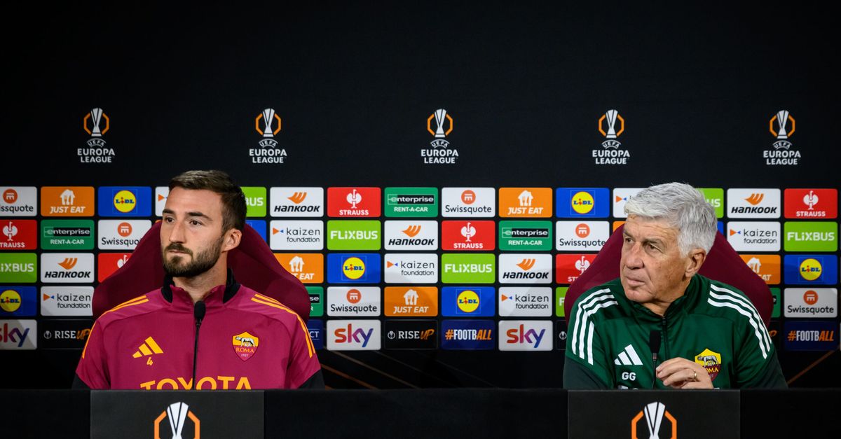 Roma-Midtjylland, la conferenza stampa di Gasperini e Cristante – FOTO ...