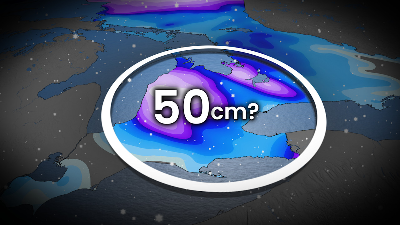Lake-effect snow squalls could bring up to 50 cm to parts of southern ...