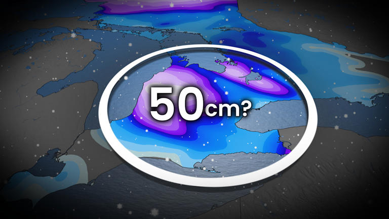 Lake-effect snow squalls could bring up to 50 cm to parts of southern ...