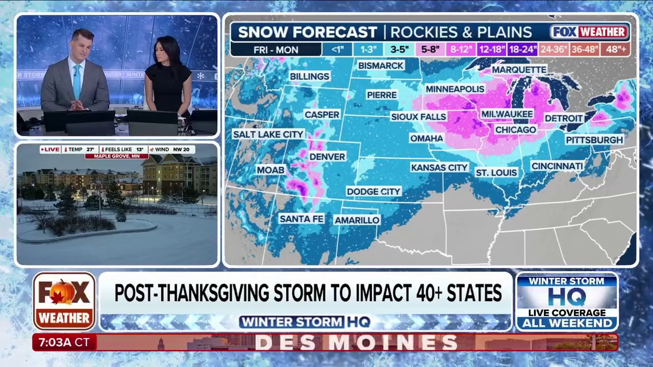 Winter storms to bring disastrous Thanksgiving travel conditions for ...