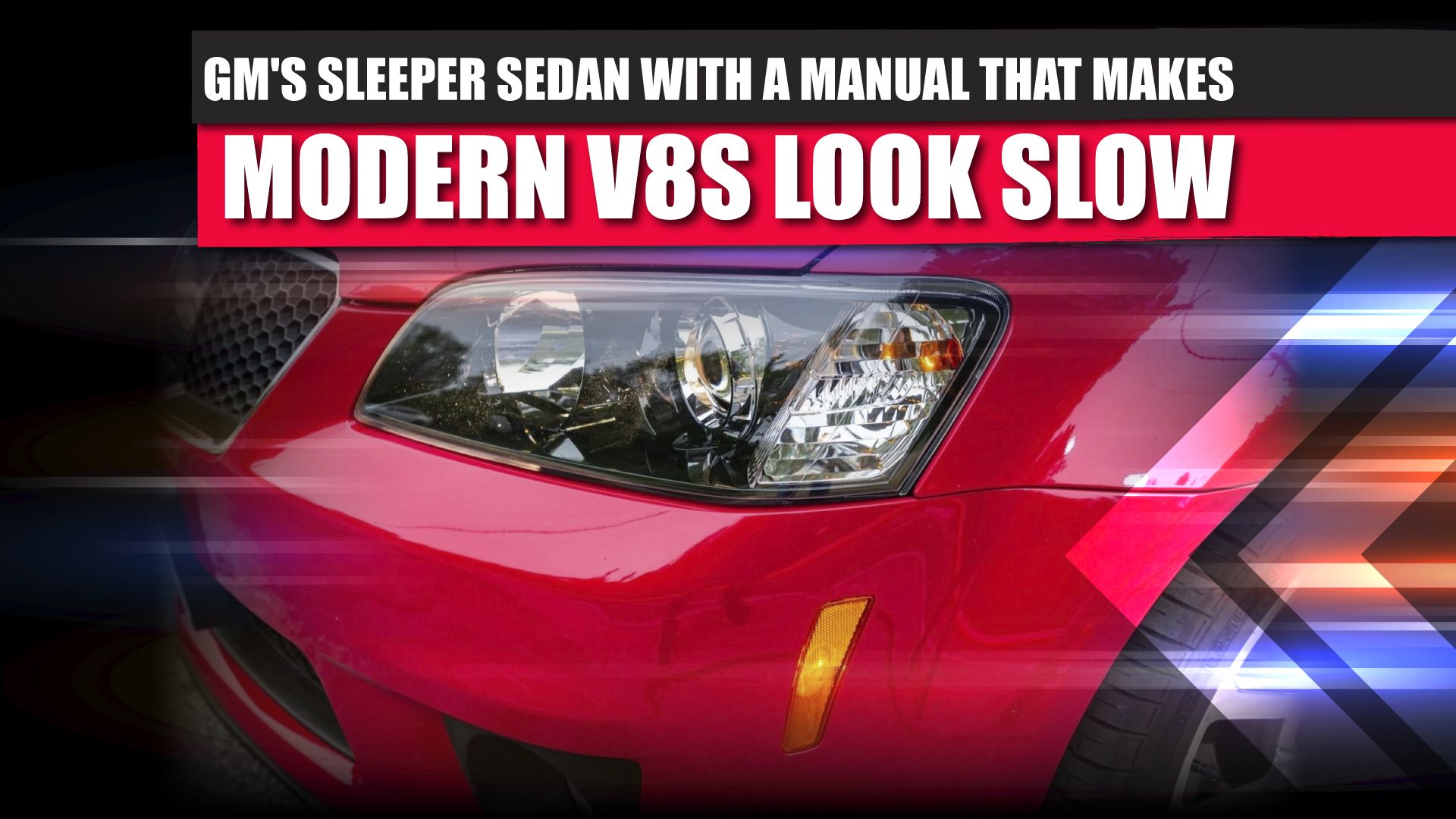 Pontiac's fastest sleeper sedan with a manual transmission