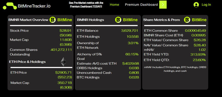 Tom Lee’s BitMine (BMNR) Falls 81% Despite Holding 3% of ETH Supply ...