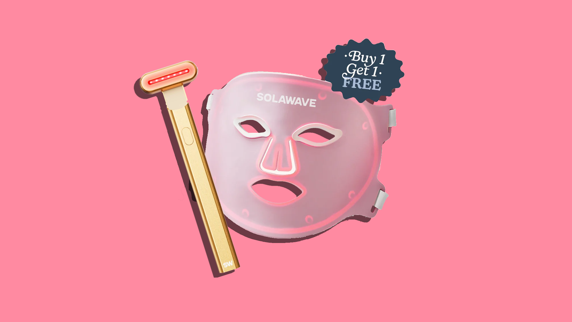 Buy one Solawave LED face mask, get one free for Mother's Day