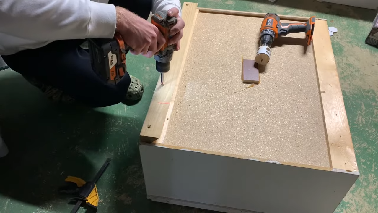 How to hang cabinets on cinder block walls the right way