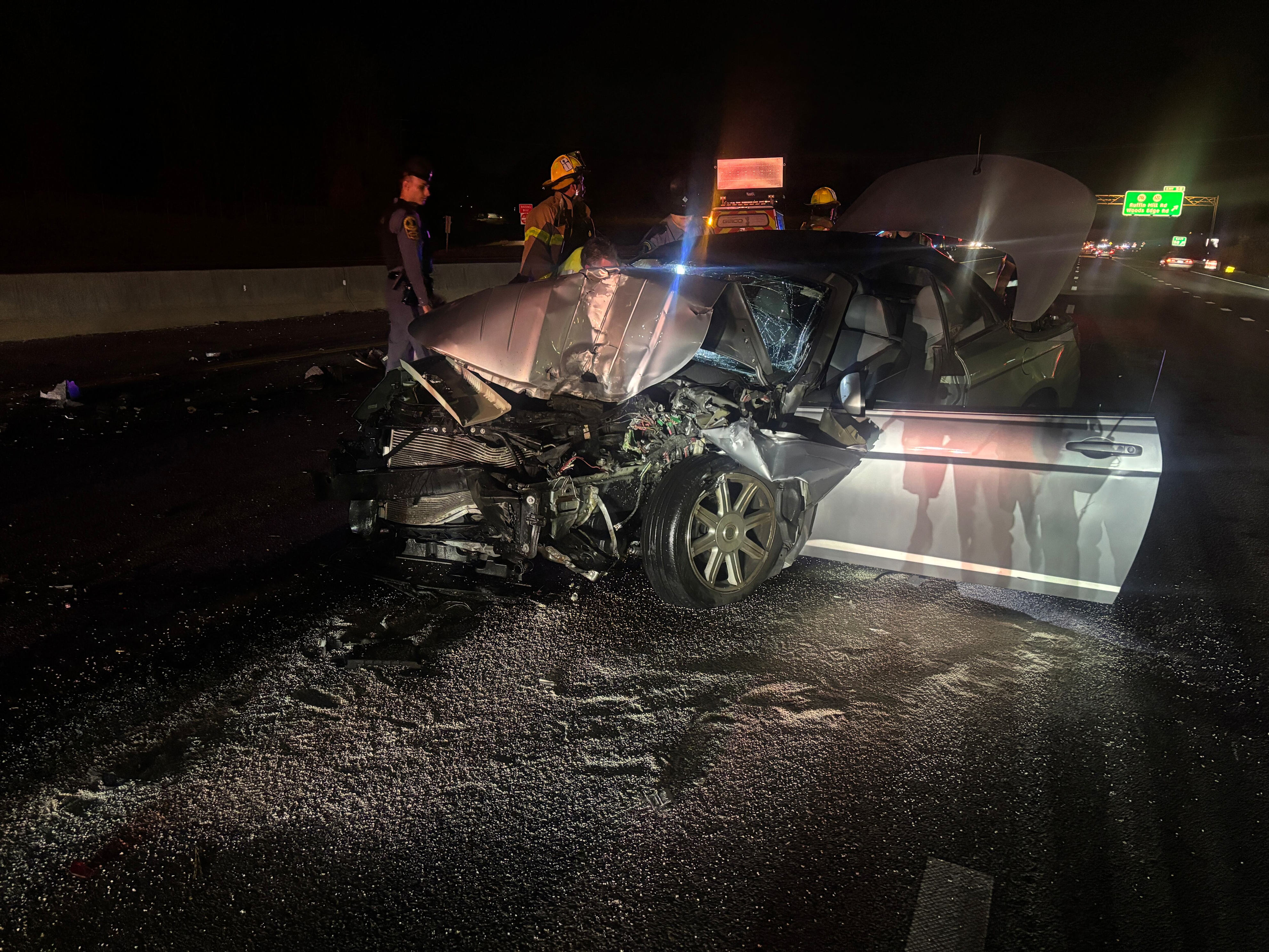VSP investigating crash on I95 involving service vehicle