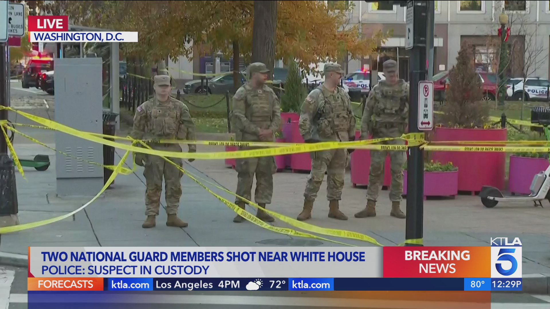 National Guard members shot near White House