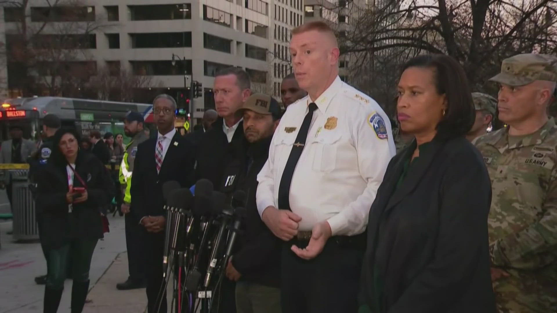 Two National Guard members shot near White House, suspect in custody