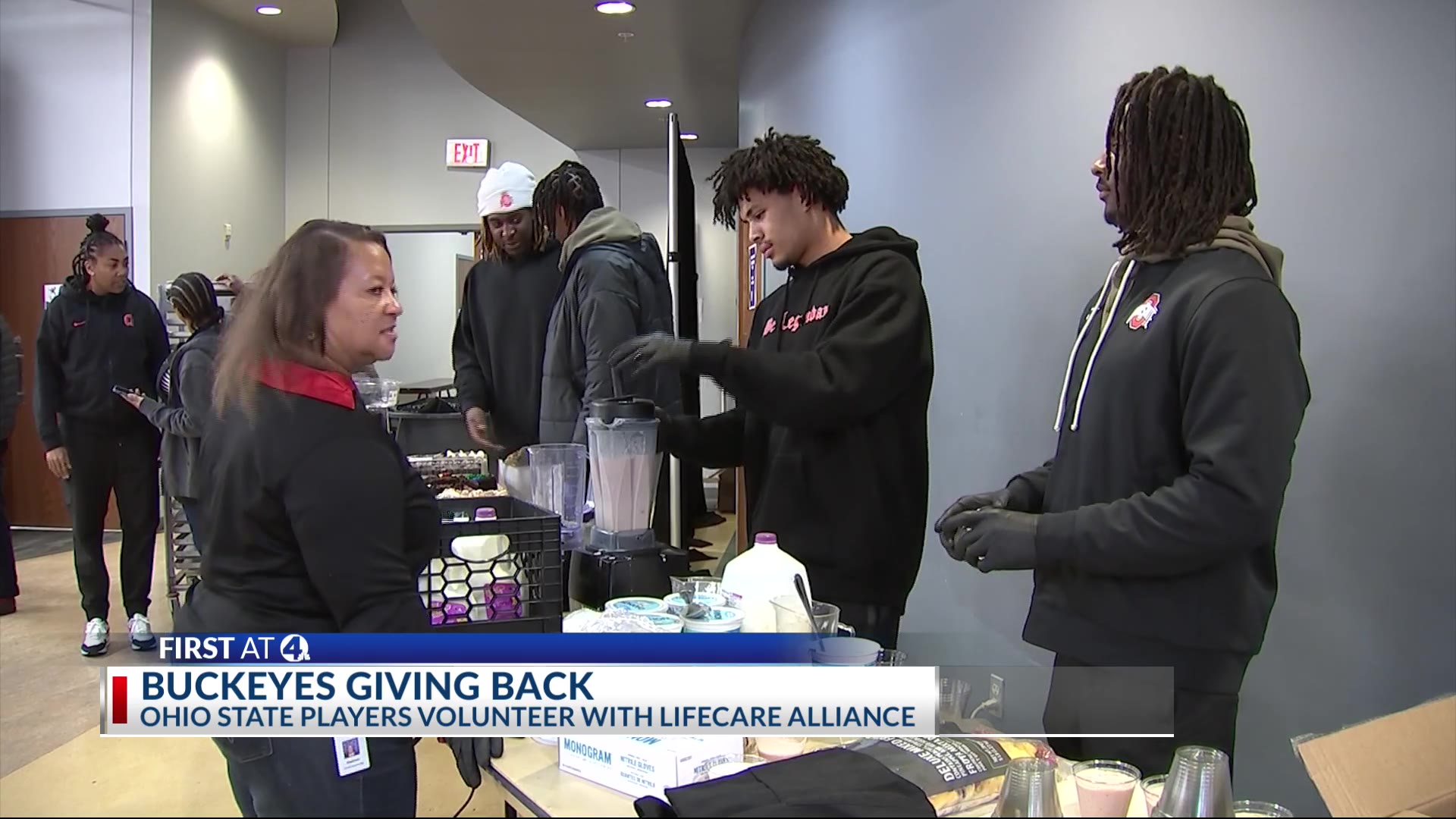 OSU football players give back amid rivalry week