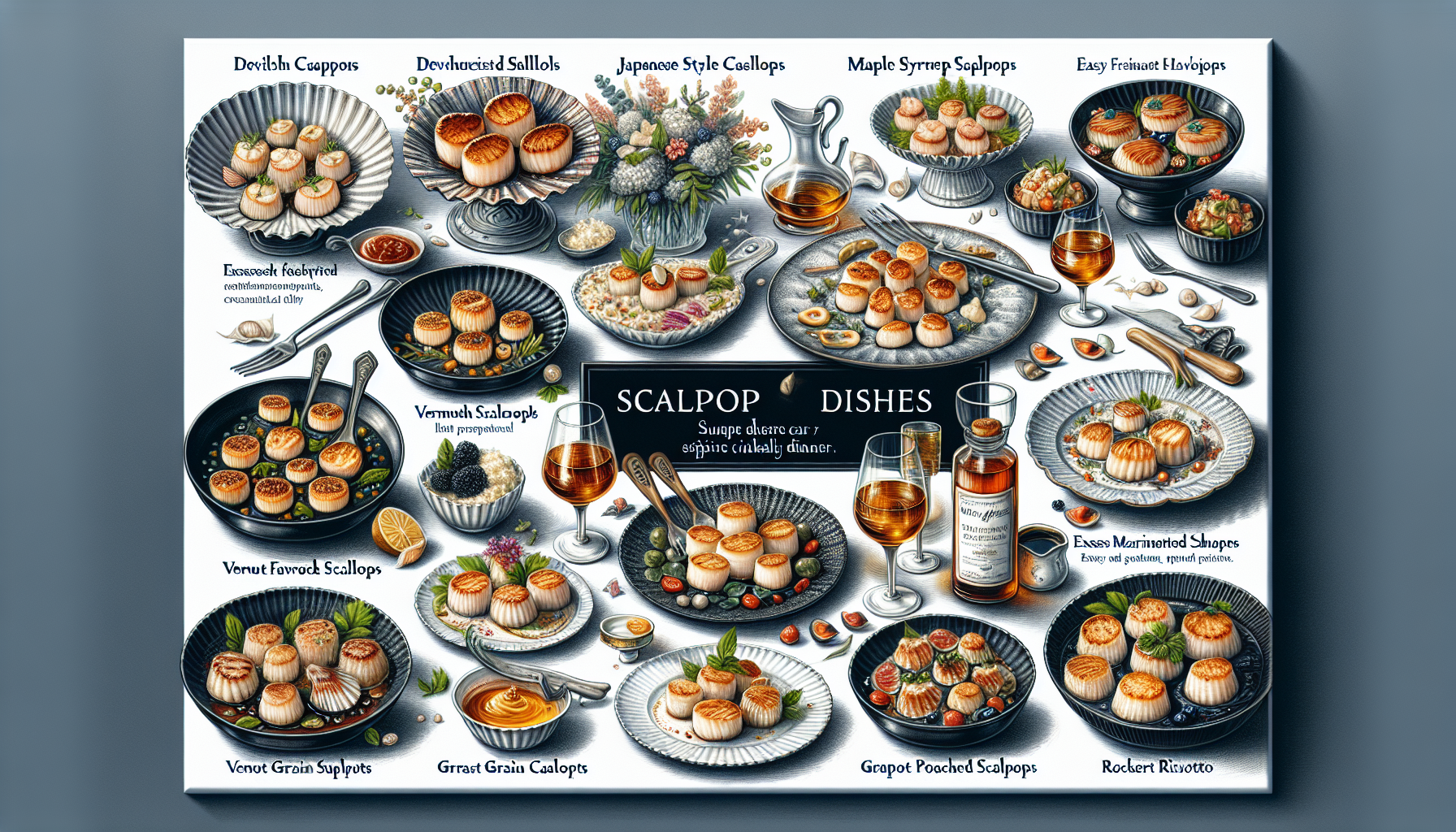10 easy and refined recipes with scallops