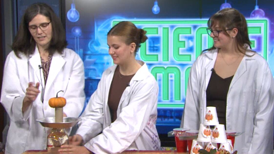 ENC science teacher shows us two Thanksgiving experiments