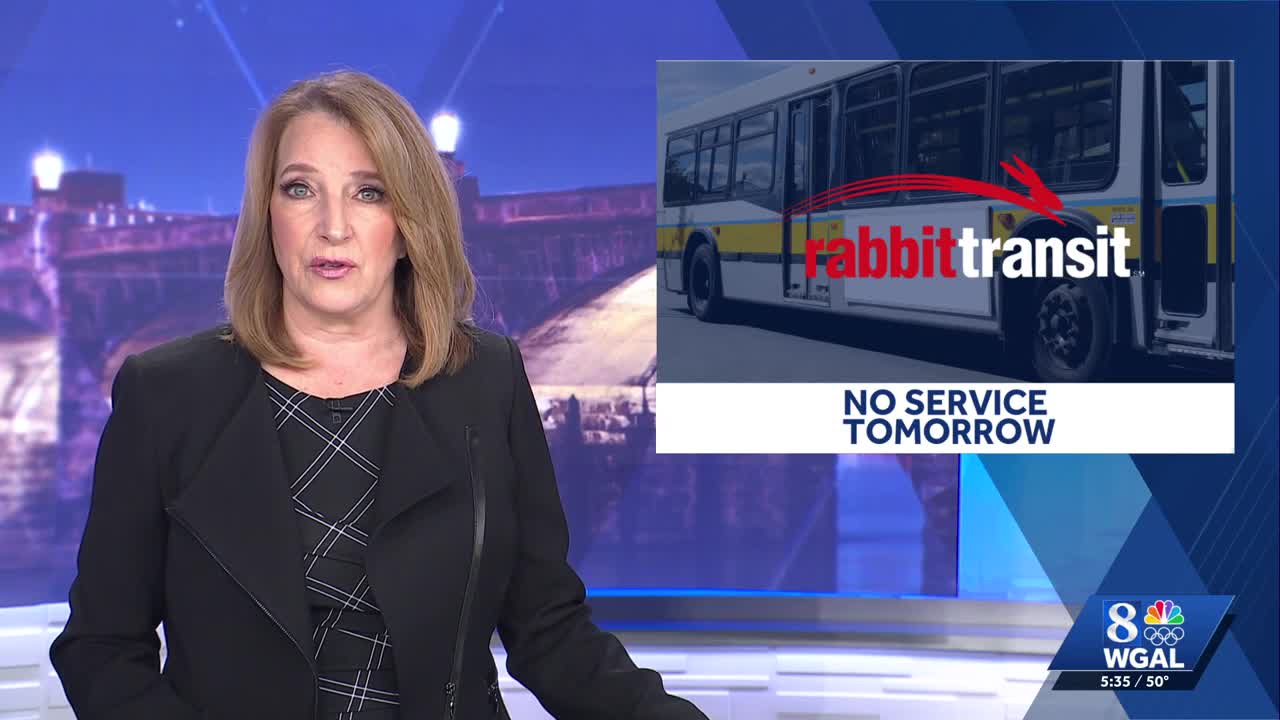 Rabbittransit services paused for holiday in Susquehanna Valley