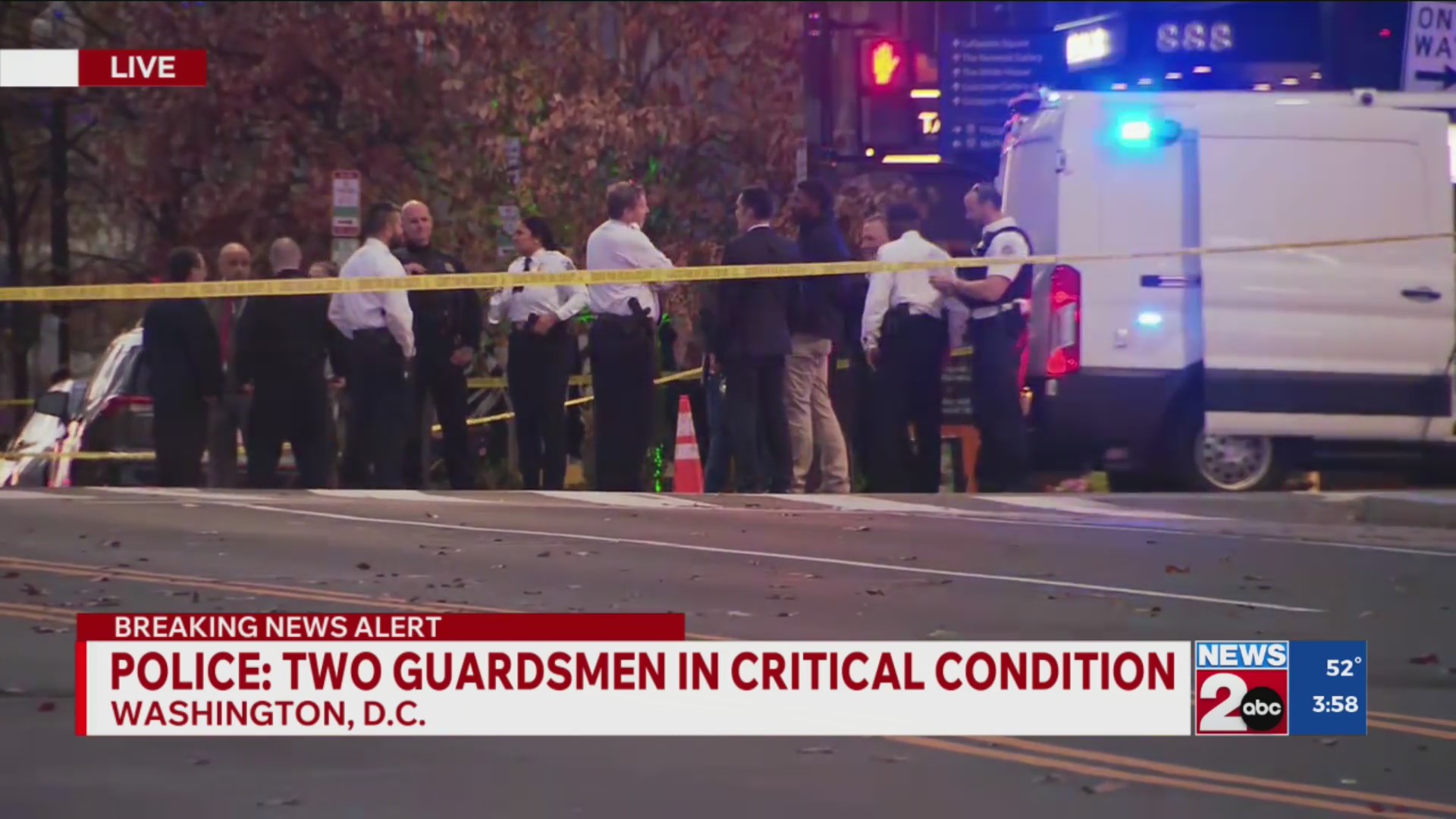 Police: Two National Guard members in critical condition after shooting