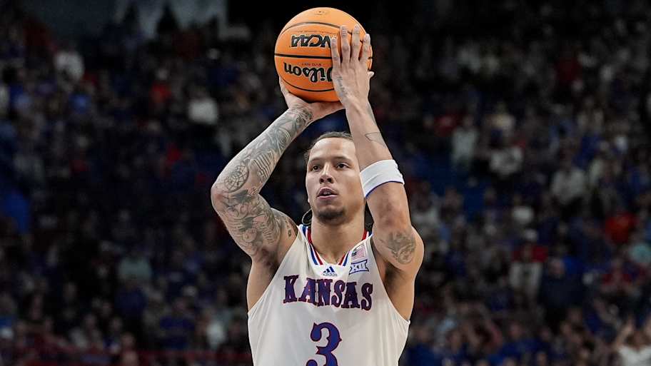 Kansas Guard Tre White Showing off a Sneaky Strength Early On