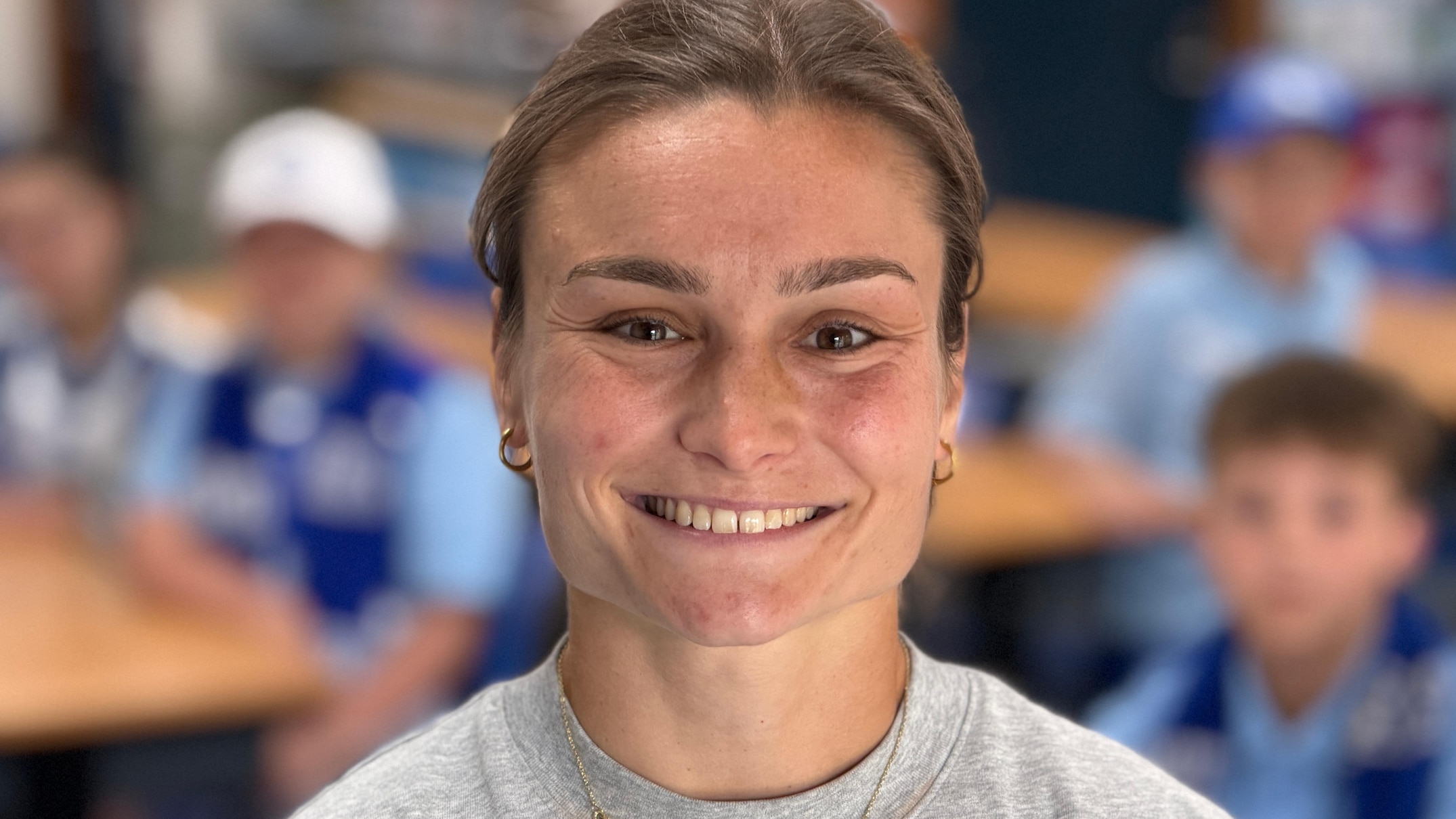 Kangaroos player Ash Riddell has entire school behind her ahead of ...