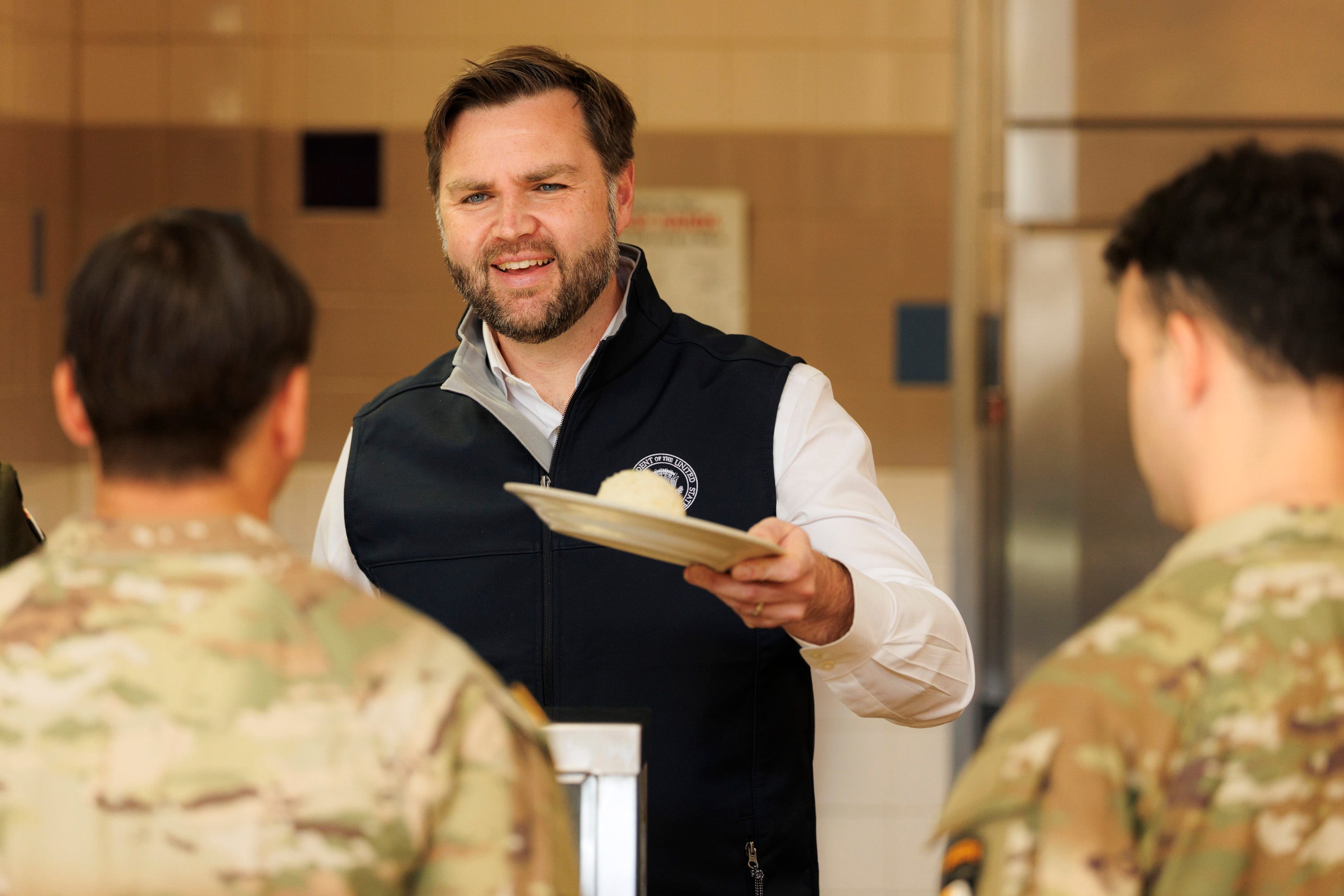 Vice President Vance visits Fort Campbell soldiers along with Kid Rock