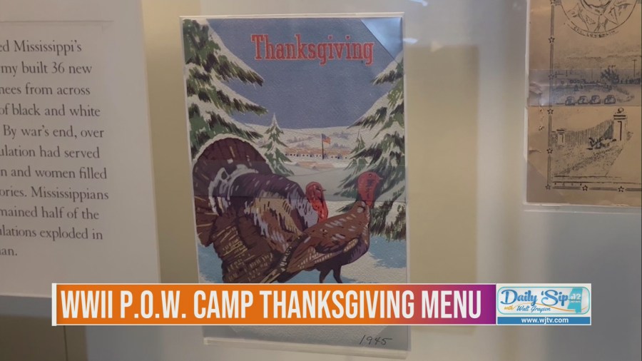 MDAH displays Thanksgiving menu from WWII POW camp