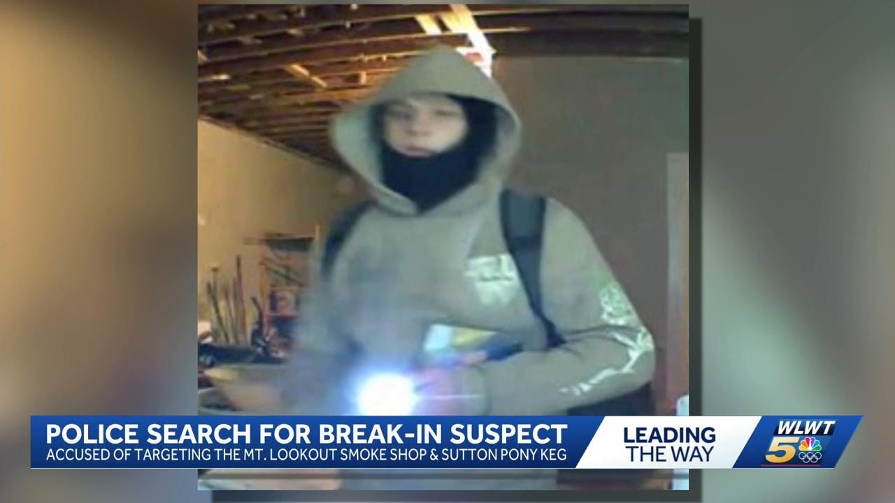 Cincinnati police searching for suspect accused of breaking into businesses