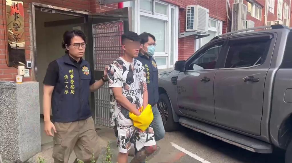 警方將三環幫吳嫌等18人拘提到案。（翻攝照片／林郁平台北傳真）