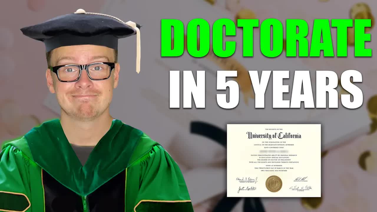 How I graduated with a doctorate in 5 years and 9 months