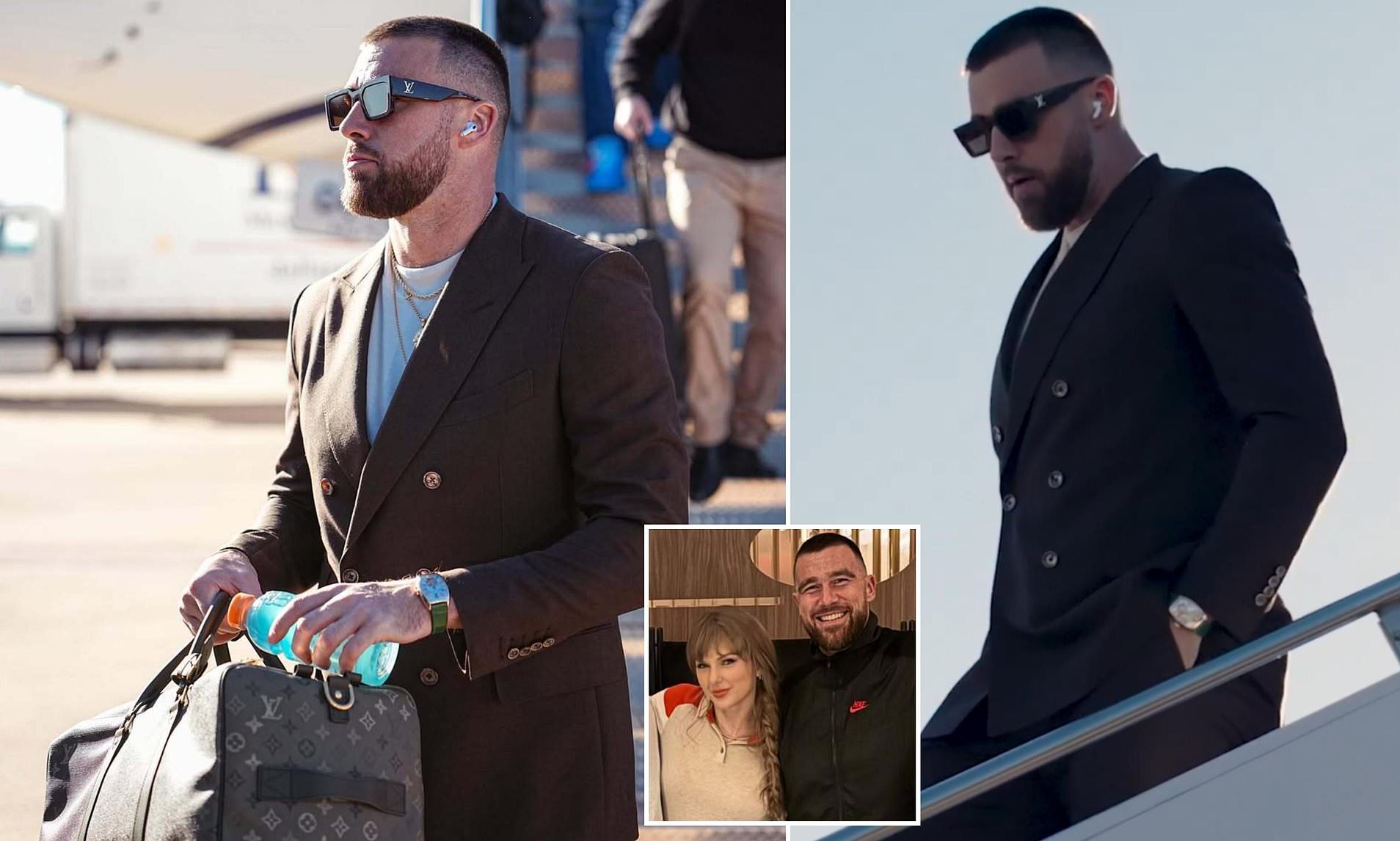 Travis Kelce arrives in Dallas as he prepares to spend Thanksgiving ...