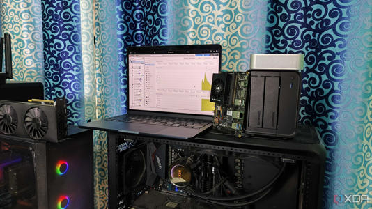A bunch of home lab devices