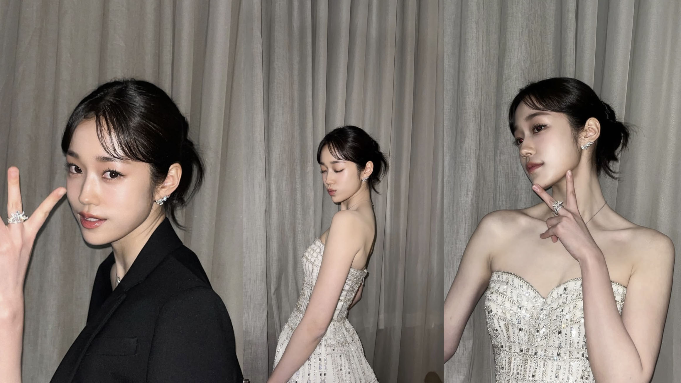 청룡영화제 비하인드 노윤서 화이트 드레스