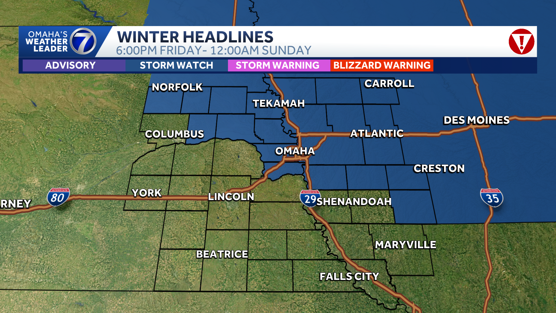 Post-Thanksgiving snow chances likely impact holiday travel in Omaha area