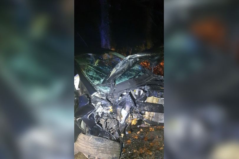 Cotswolds driver's miraculous escape after car crashes on icy road