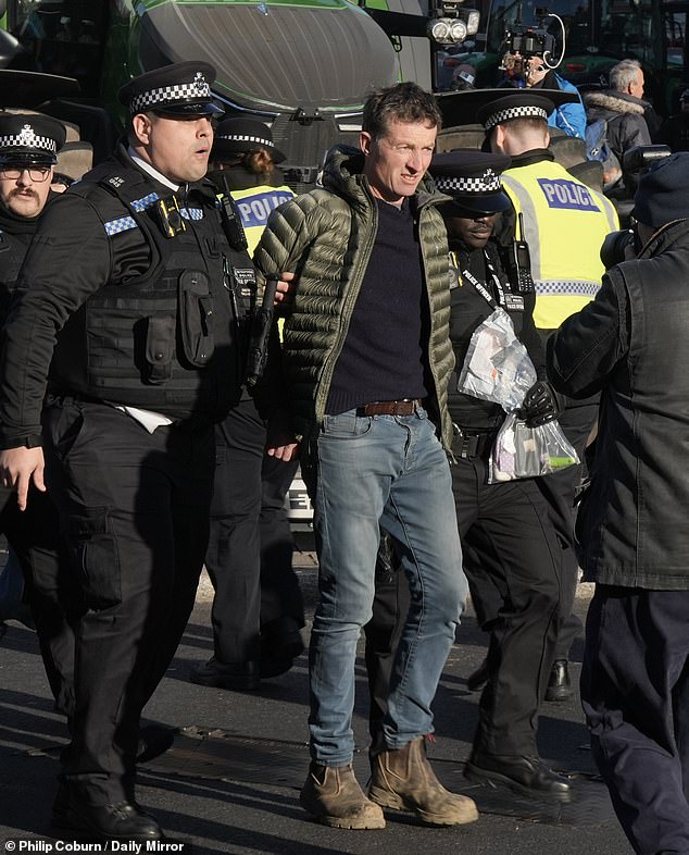 Two farmers arrested and tractor seized by police at Westminster ...
