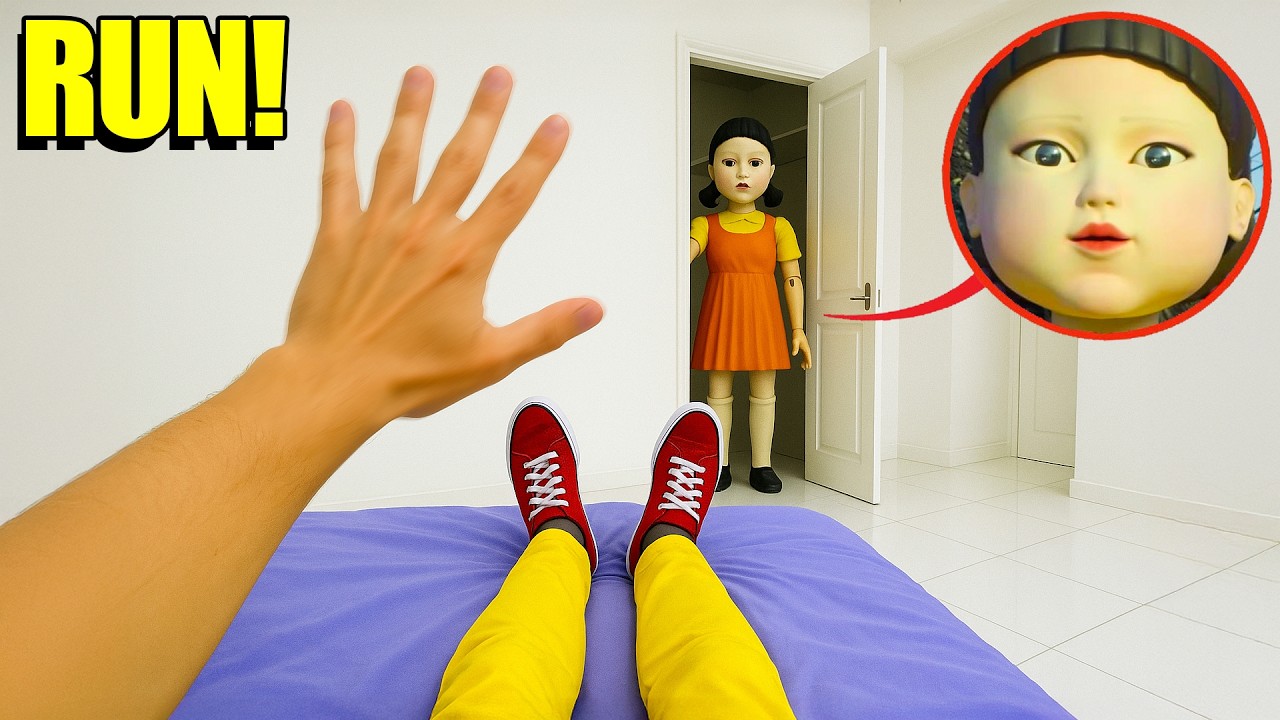 Squid Game doll found watching creator from his closet in viral video