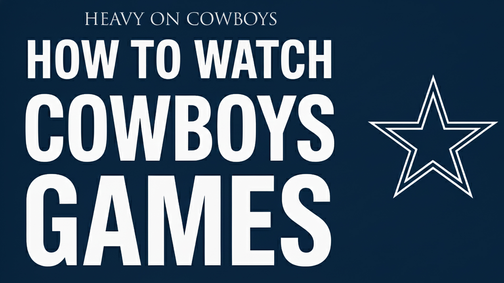 Photo inspiration: How To Watch Cowboys Games Without Cable In 2025 Photo Inspiration