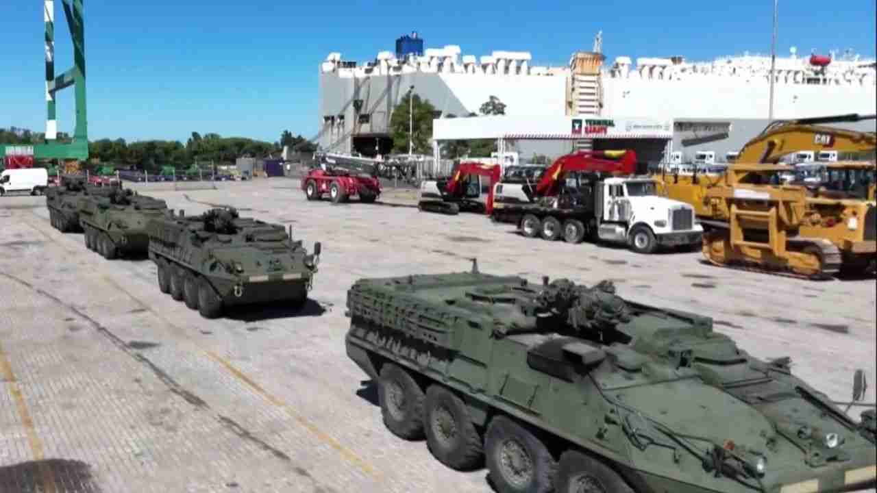 Argentina recebe primeiros veículos Stryker e avança na modernização do Exército