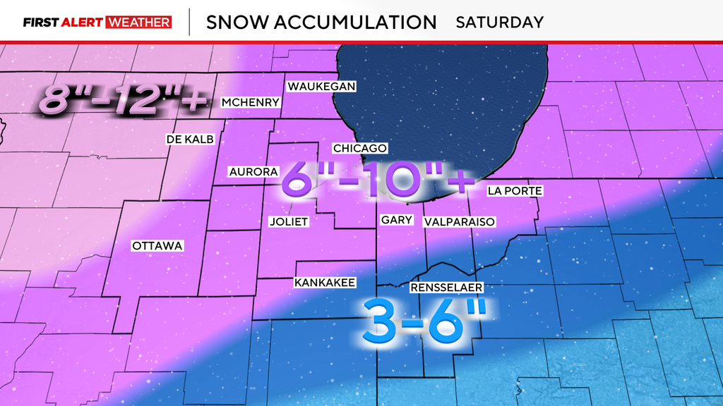 Snowstorm on Saturday could drop 10+ inches on Chicago area