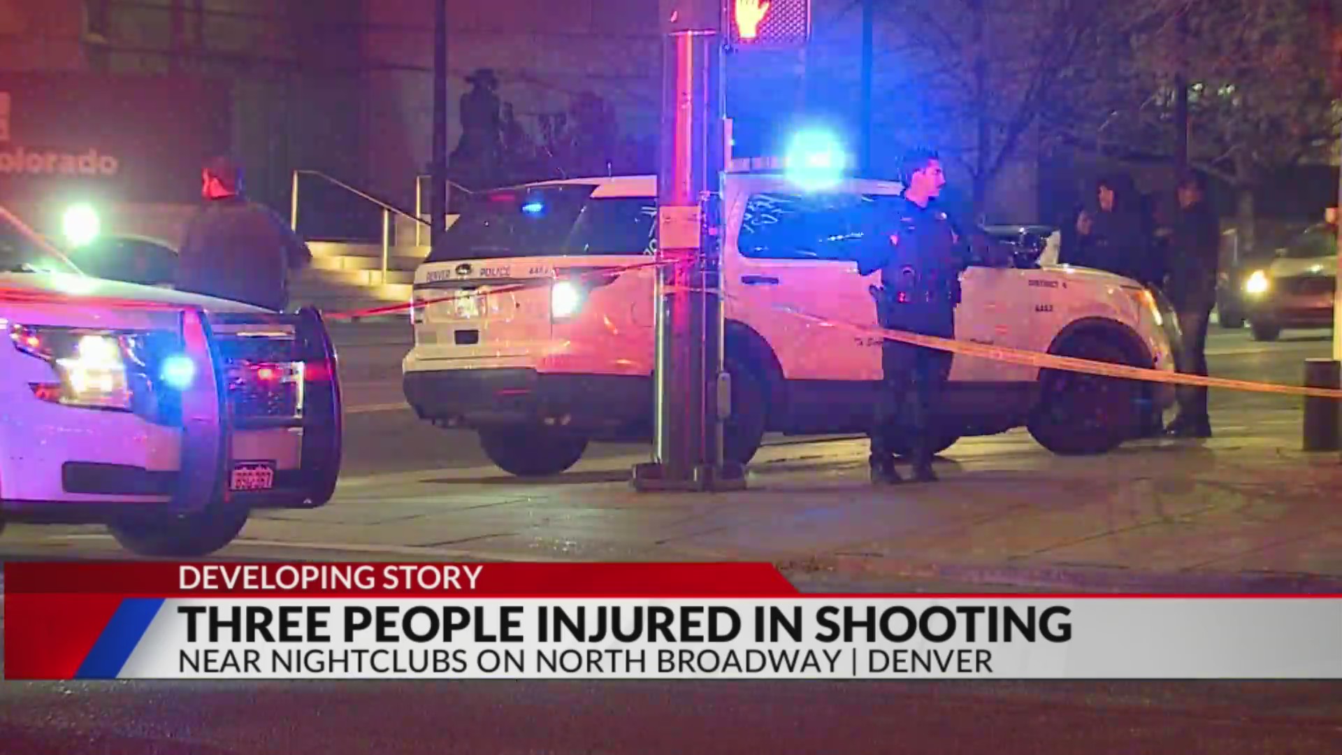 3 injured in shooting near Denver nightclubs on Broadway: police