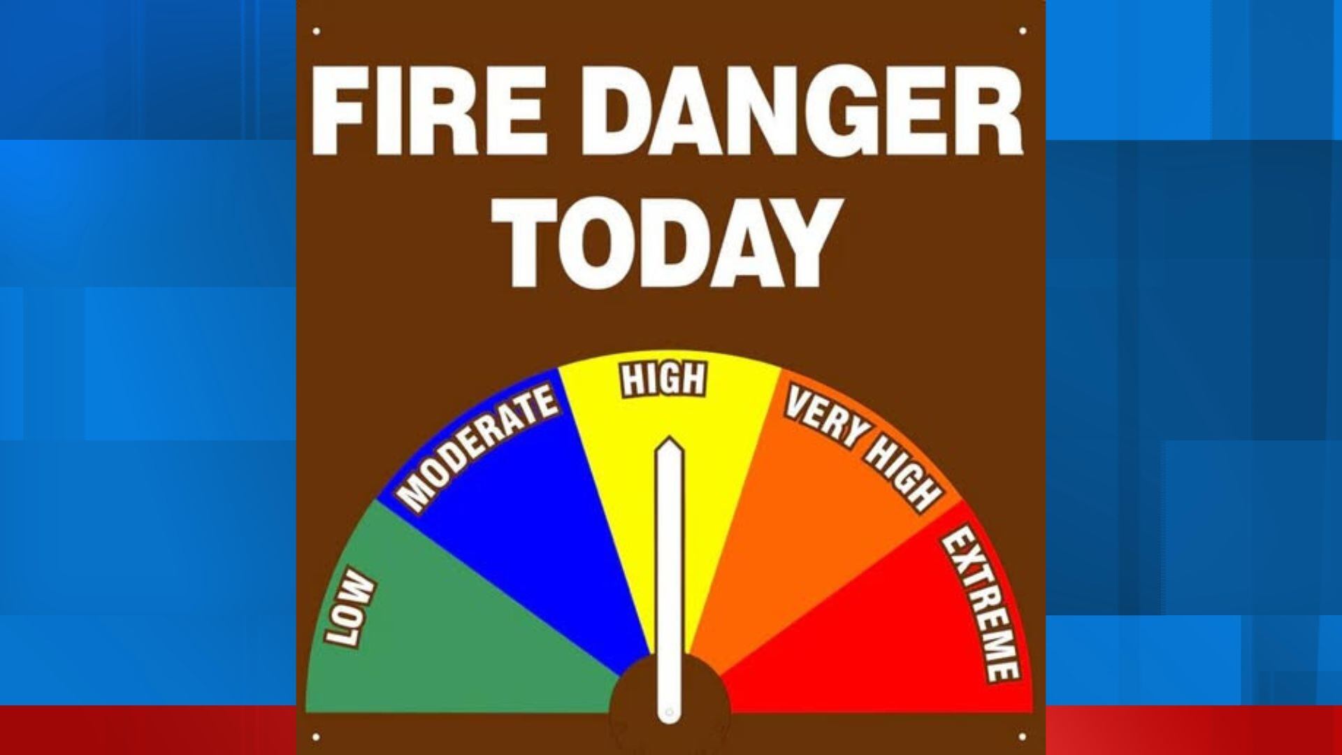 Fire danger conditions expected