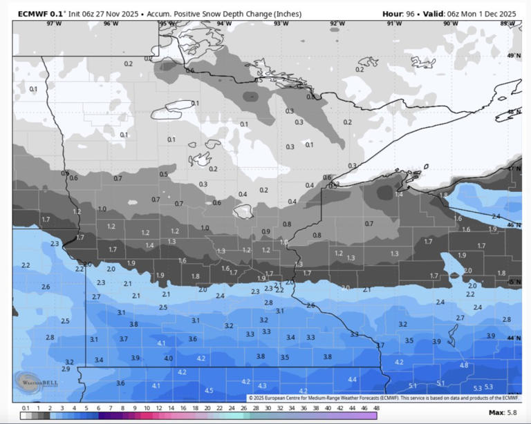 Winter storm watch issued ahead of 'long duration snow event' in ...