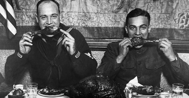 thanskgiving in wartime wwI rationing army