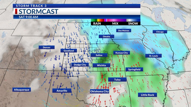 Storm Track 3 Forecast: Rain and snow arrives Saturday, brutal cold follows